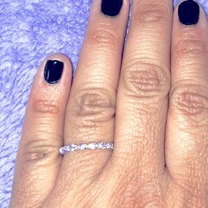 Avon sterling silver February birthstone ring size 6